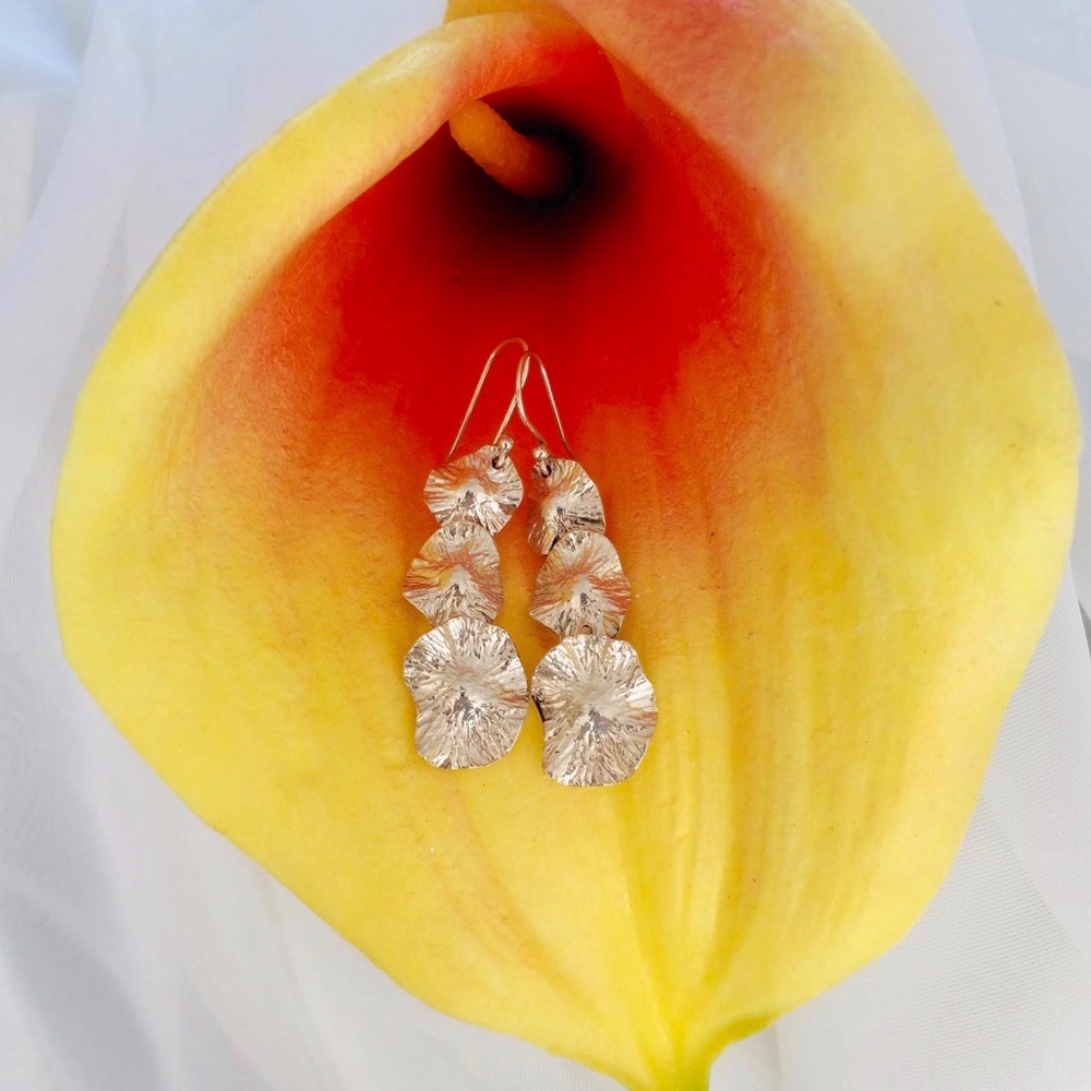 Sterling Lily Pad Dangles